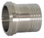 Plain Bevel Seat Rubber Hose Adapters - 304 Stainless Steel